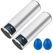 Stainless Steel Cylinder Shaker Percussion Instrument 2pcs Rhythm Latin Percu...