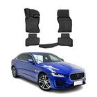 OMAC Floor Mats Liner for Jaguar XE 2020-2021 Black TPE All-Weather 4 Pcs