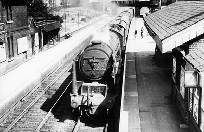 1963 SANDY Bahnhof (Bedfordshire) LNER A2 60500 Eisenbahn Foto #704