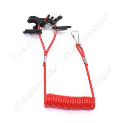 FOR Mercury Tohtsu Boat Engine Motor Kill Safety Stop Switch & Tether Lanyard
