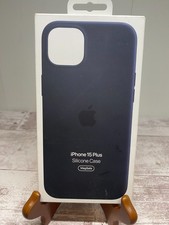 GENUINE Apple Silicone Case w/ Magsafe iPhone 15 Plus - Black