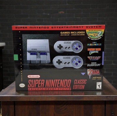 Nintendo Super NES Classic Edition Video Game Console - Gray for
