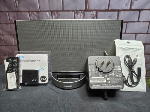 Bose SoundDock Portable W/ Bluetooth, 3.5mm to C,  Remote, & Charger  Tested🛜🔊