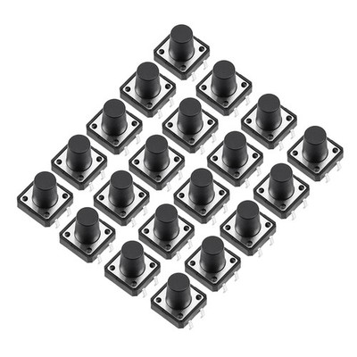 12x12x11mm Panel Micro PCB Momentary Tactile Tact Push Button Switch DIP 20PCS