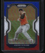2021 Panini Prizm #54 Andre Scrubb Red/White/Blue Prizm