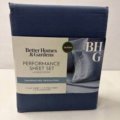 NEW Better Homes & Gardens 400 Thread Count Performance Queen 4 Piece Sheet Set