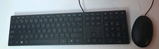 HP Wired Desktop 320MK Slim Full-Size Keyboard Ambidextrous Mouse Black