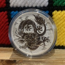 2021 Australian Perth Mint Chinese Myths and Legends Dragon .999 1oz Silver Coin