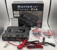 Opergen 10X3 3-Bank 30A 12V Marine Battery Charger Waterproof - Black