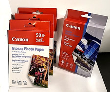 Canon Glossy Photo Paper 4x6 Lot of 3/50 Sheets each  Bonus Matte 120 Sheets