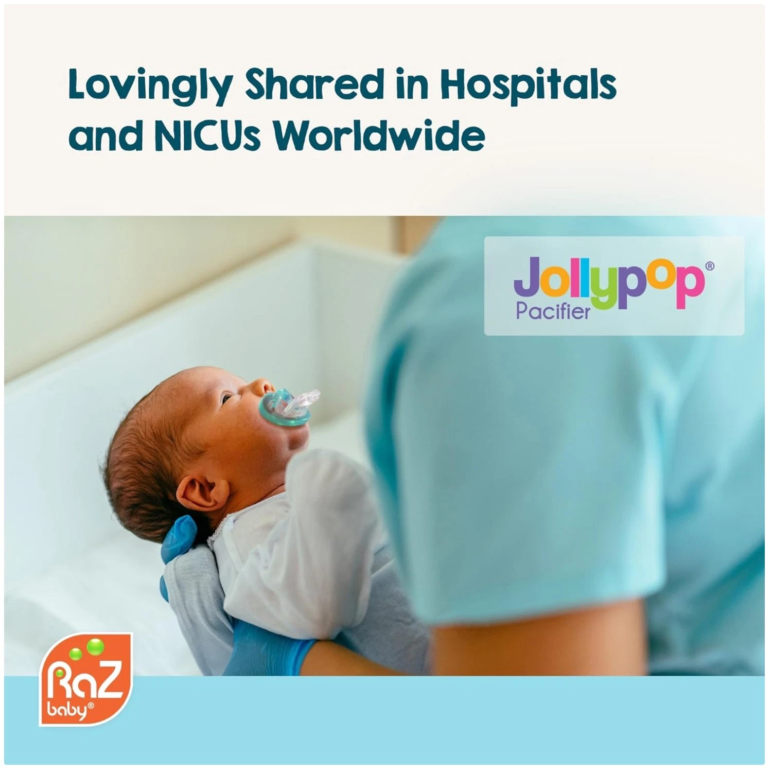 Jollypop Baby Pacifiers 6 Pack Variety, BPA-Free