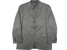 RALPH LAUREN Canada vtg 42 r blazer suit jacket sport coat herringbone silk wool