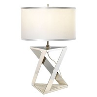 Design Tischlampe Marble Marmor Metall Stoff 71Cm Hoch Moderne Tischleuchte