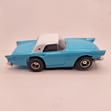 Tyco Ford Thunderbird Magnum 440 X 2 Light Blue HO Slot Car Vintage Near Mint