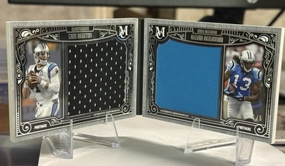 2015 Topps MC Dual Jumbo Relic Cam Newton Kelvin Benjamin Booklet /5 Panthers