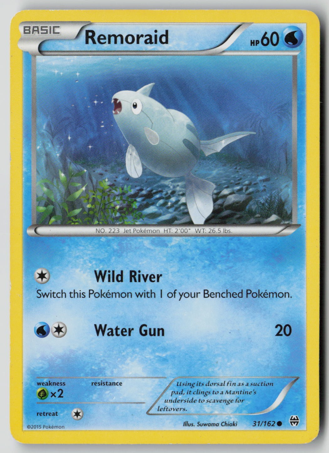 Remoraid 31/162 Common BREAKthrough Pokemon MP