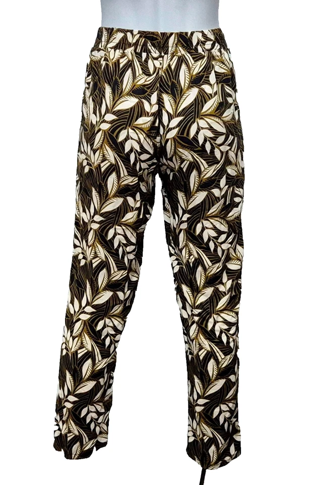 Primark Mujer Precioso Multicolor Estampado Viscosa Pantalón Talla GB - Imagen 2 de 2