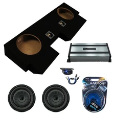 Kicker 43CVT104 10" CompVT CVT10 Subwoofer Dual Sub Box w Harmony Mono Amplifier