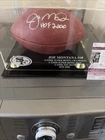 JOE MONTANA HOF signed Wilson Duke Game Ball JSA COA 49ERS w/engraved case