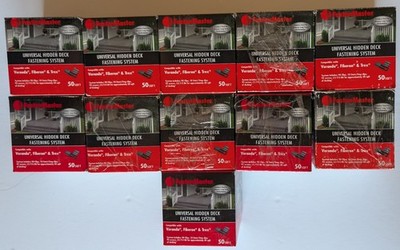 FastenMaster Universal Hidden Deck Fastening System 11x Boxes 50 sq.ft. 550sq.ft