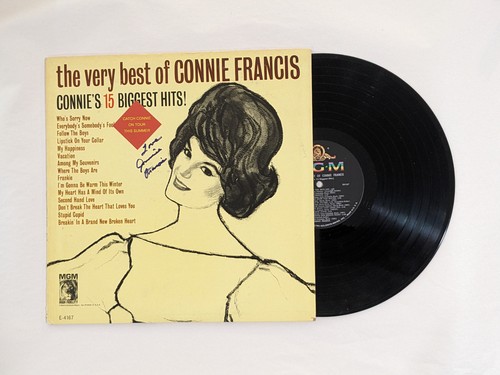 CONNIE FRANCIS signed Schallplatte LP POPSÄNGERIN SCHAUSPIELERIN handsigniert COA - Bild 3 von 10