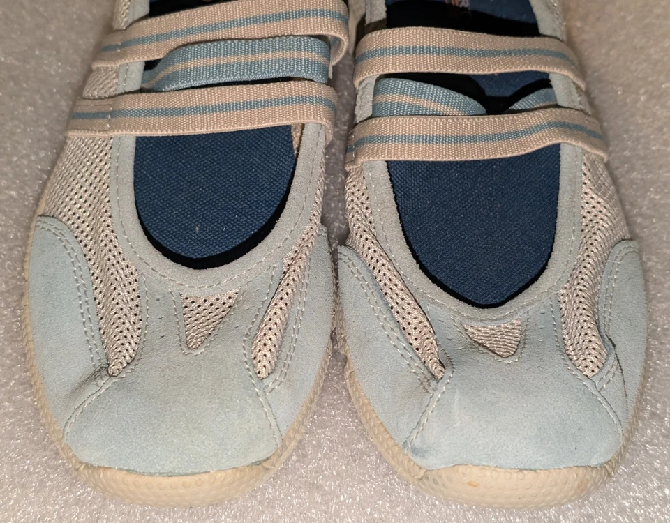 Zapatos Rockport Mary Jane de cuero azul para mujer talla 6 W Foto 3 de 4