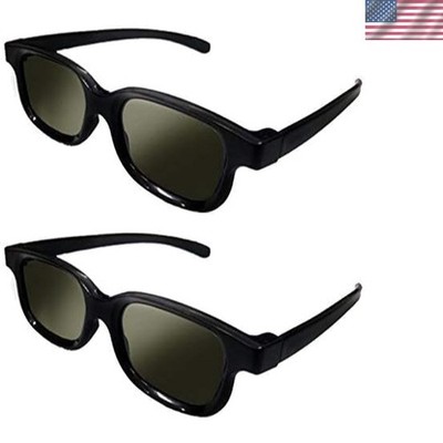 Lot of 2 RealD 3D Polarized Glasses for Effortless Movie Experiences at Home