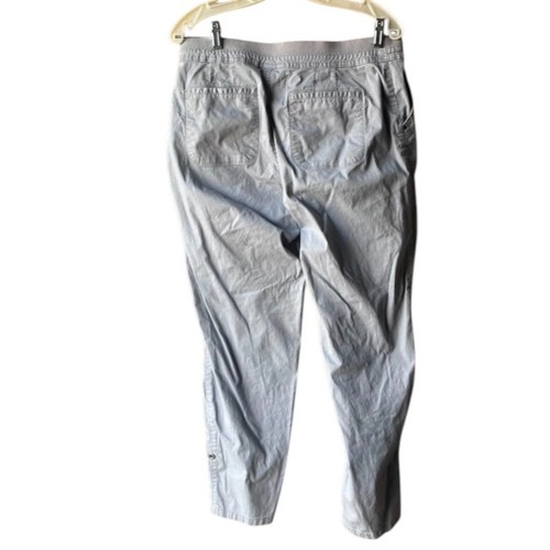 Croft & Barrow Stretch grau Hose Größe 12 Gummibund Cargo wie Taschen - Bild 2 von 8