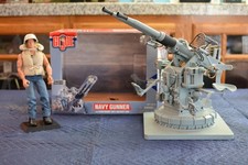 Hasbro G.I. Joe Navy Gunner with Twin Mount Anti- Gun Action