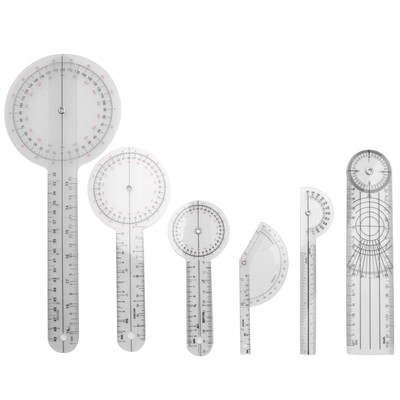 6Pcs Medical Spinal Goniometer Ruler Goniometer Angle Goniometer Multi-R8445