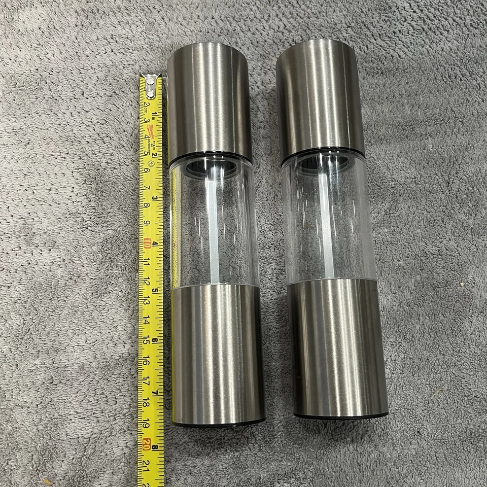 Cole & Mason Juego de Molinillo Clásico de Sal y Pimienta de Acero Inoxidable y Vidrio Everyday Foto 3 de 4