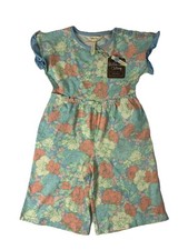 Matilda Jane Girls Dream Chasers Far Out Floral Romper Blue Floral Size 4 NWT
