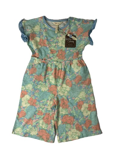Matilda Jane Girls Dream Chasers Far Out Floral Romper Blue Floral Size 4 NWT