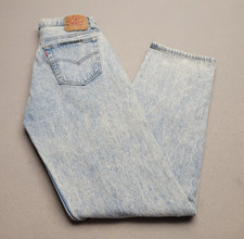 Vtg Levi's 501 Men's Light Acid Wash Denim Jeans 501-0108 34x32 Actual 31x32 