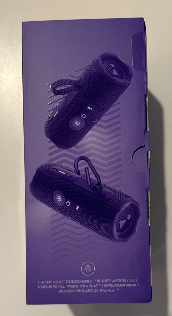 New JBL Flip 7 Purple Portable Bluetooth Speaker Waterproof NEW