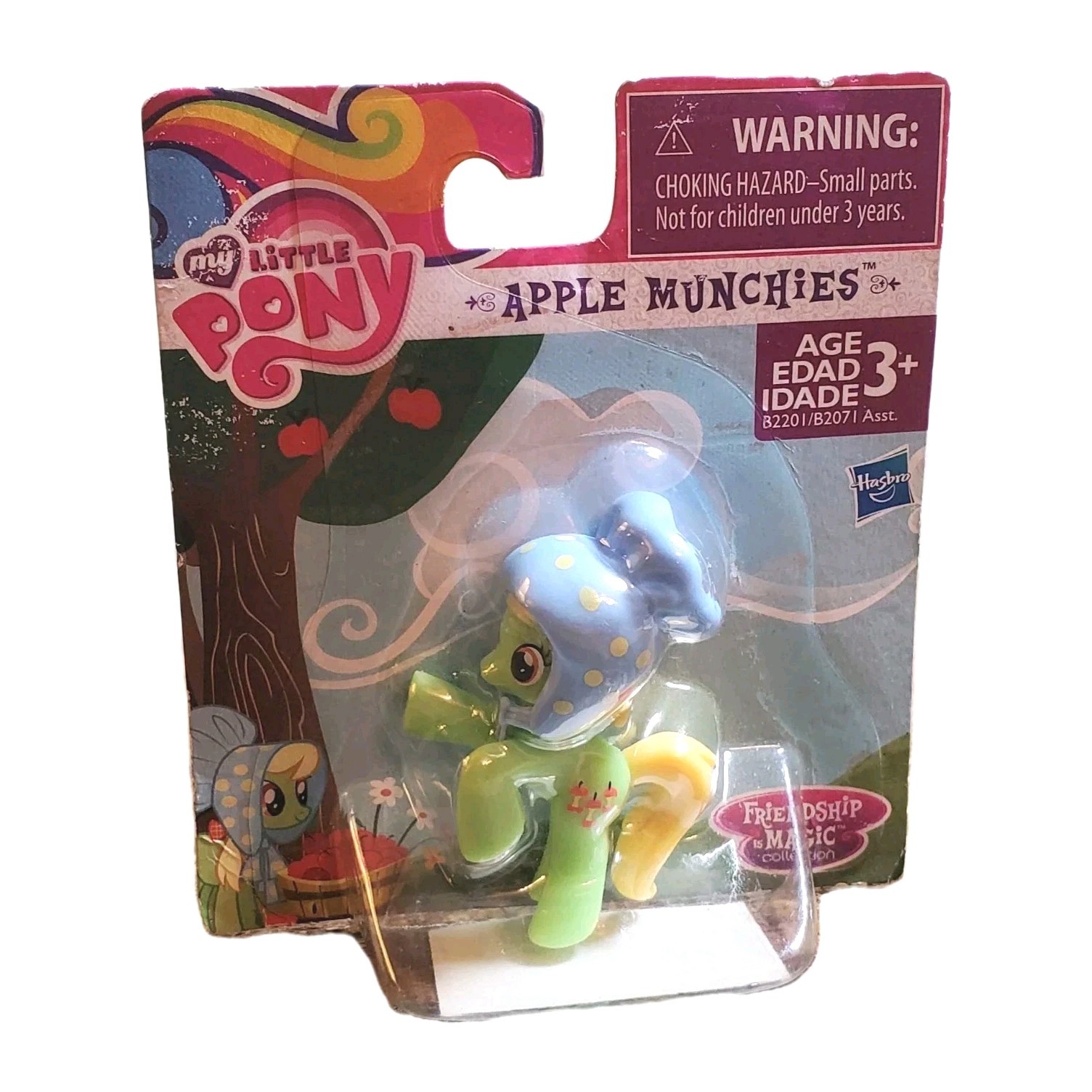 My Little Pony Mini Apple Munchies con Cappello Figura L'amicizia è magia NUOVO