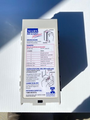 Mars MEI 500 stacker note box for $ bill acceptor validator - Tested ...