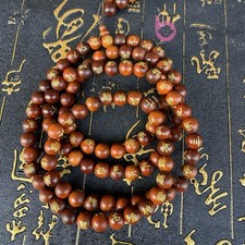 10mm Taoist Natural Lightning-struck Jujube Wood Bracelet Rosary Amulet Necklace