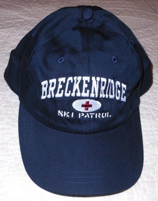 Very Nice Blue Breckenridge Ski Patrol Hat Cap AHead Headgear Adjustable Sz VGC
