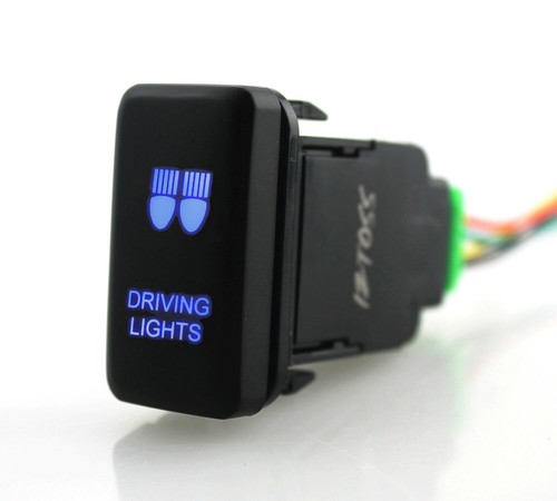 For Toyota LED Light Bar Switch Push Button Tacoma FJ Cruiser 4Runner Highlander - Foto 15 di 20