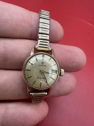 Vintage OMEGA Ladymatic ladies auto watch cal.680 14K Filled For Parts/Repair - Picture 2 of 18