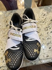 Under Armour HOVR Track Cleat Men's Black/White New without Box 10.5