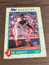 1990 Topps Magazine Baseball Card #TM19 Jim Abbott (R6)