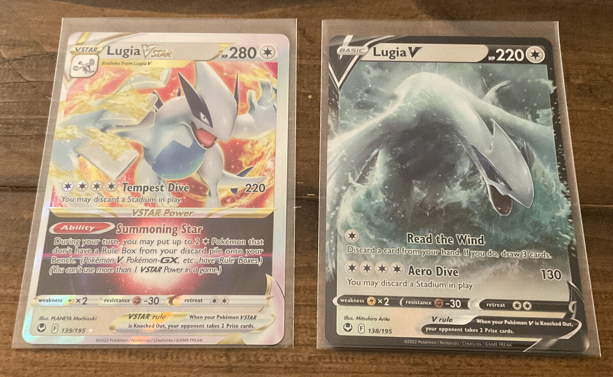 Pokémon - Lugia VSTAR 139/195 Full Art NM/M Silver Tempest Ultra Rare Card