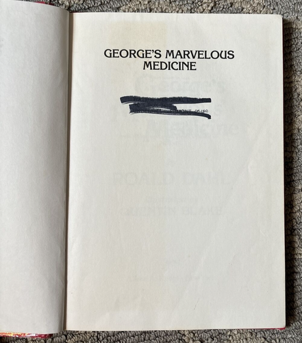 George's Marvelous Medicine Roald Dahl First American Edition 1982 HC - Picture 3 of 14