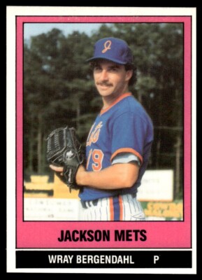1986 TCMA Jackson Mets Wray Bergendahl #3 | eBay