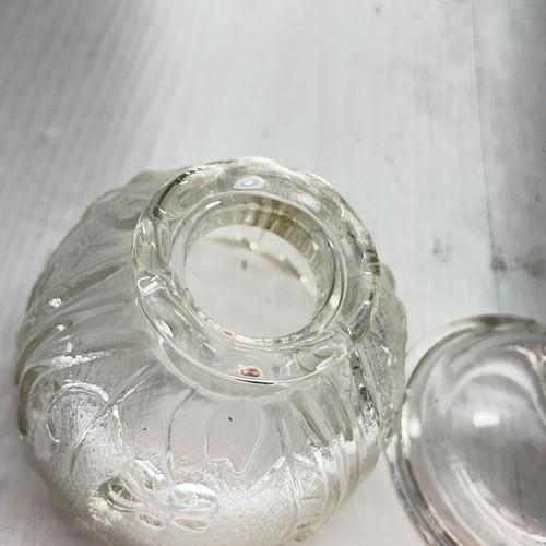 Vintage Indiana Glas Fee Lampe Teelicht Sockel Sockel Blumenschirm MCM  - Bild 7 von 7
