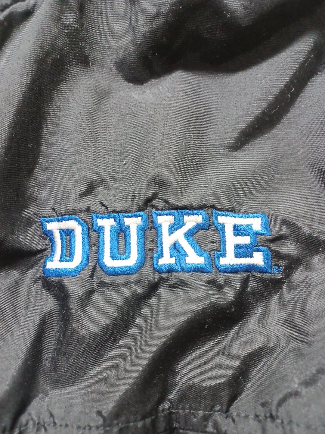 Duke Blue Devils Black Winter Coat Worn TWICE ! - Beautiful - BOYS LARGE