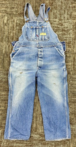 Vintage Bic Mac Distressed Overalls Chore Coveralls 42x30