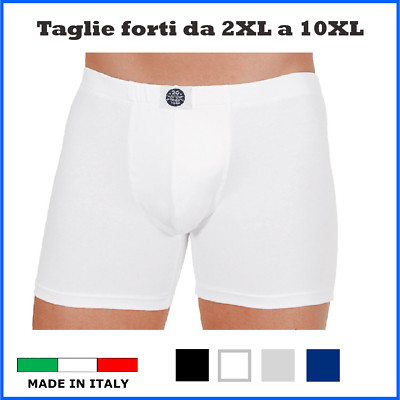 Y2Y2 Boxer da uomo in cotone elasticizzato a gamba lunga - nero - X-Large